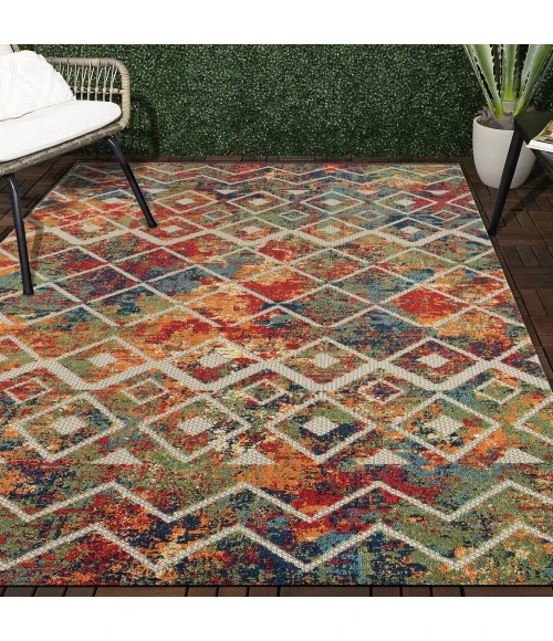 LR Home Copa Cabana 81815 Multi 3'6" X 5'6 Rect. Rug