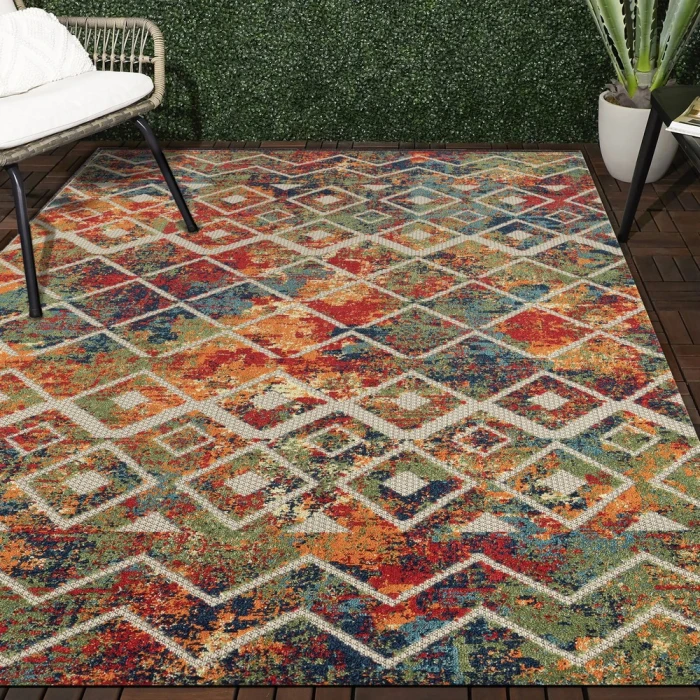 Rugs Town Cabana 81815 Multi 7'10" X 9'10 Rect. Rug