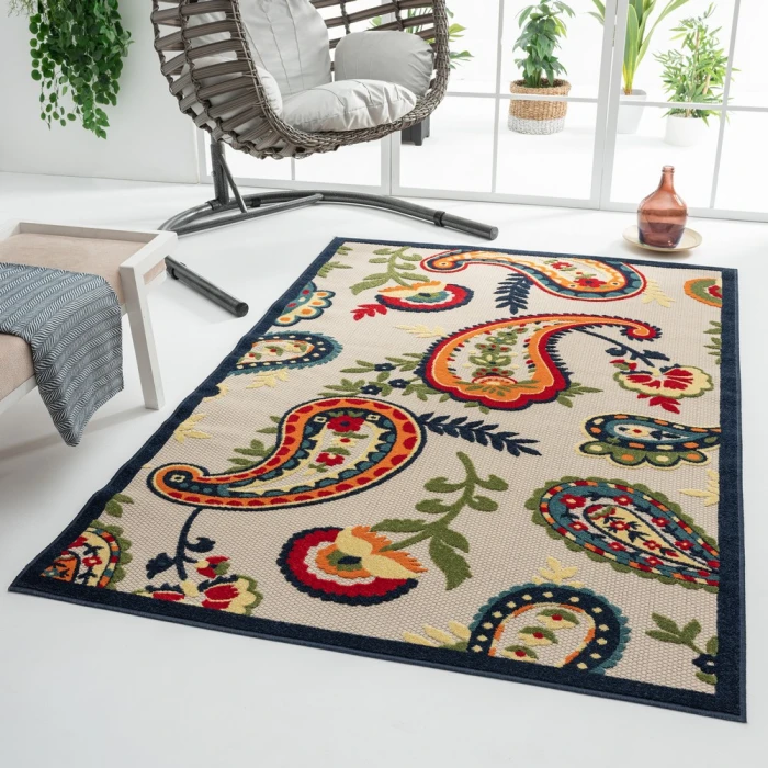 Rugs Town Cabana 81817 Multi 3'6" X 5'6 Rect. Rug