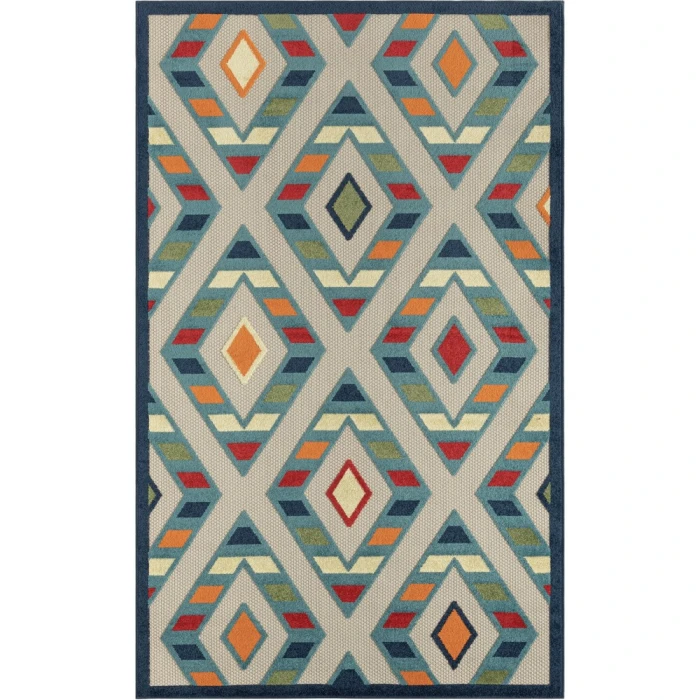 Rugs Town Cabana 81818 Multi 3'6" X 5'6 Rect. Rug