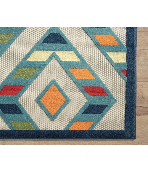 LR Home Copa Cabana 81818 Multi 3'6" X 5'6 Rect. Rug