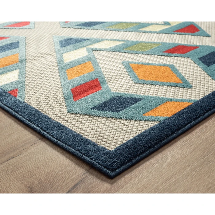 Rugs Town Cabana 81818 Multi 3'6" X 5'6 Rect. Rug