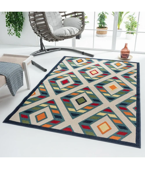 LR Home Copa Cabana 81818 Multi 5' X 8' Rect. Rug