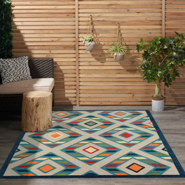 Rugs Town Cabana 81818 Multi 3'6" X 5'6 Rect. Rug