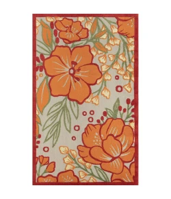 LR Home Copa Cabana 81820 Orange 5' X 8' Rect. Rug