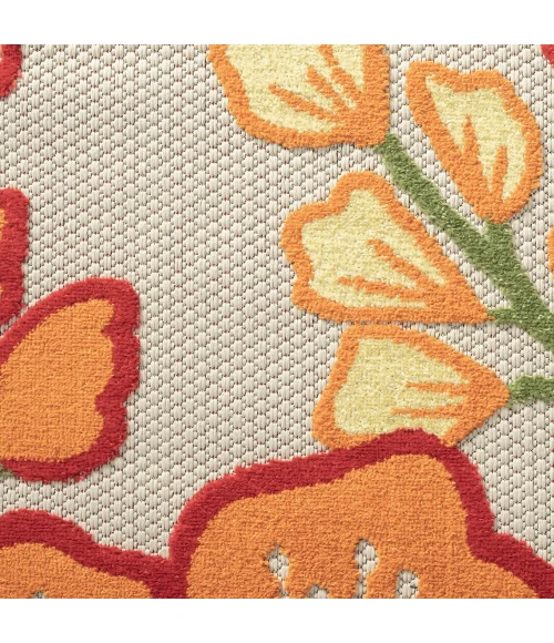 LR Home Copa Cabana 81820 Orange 5' X 8' Rect. Rug