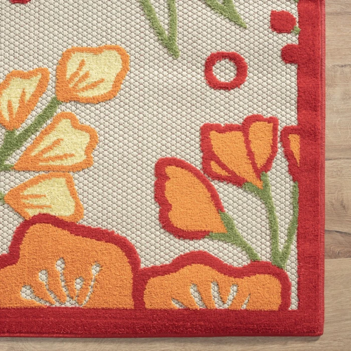 Rugs Town Cabana 81820 Orange 5' X 8' Rect. Rug