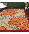 LR Home Copa Cabana 81820 Orange 5' X 8' Rect. Rug