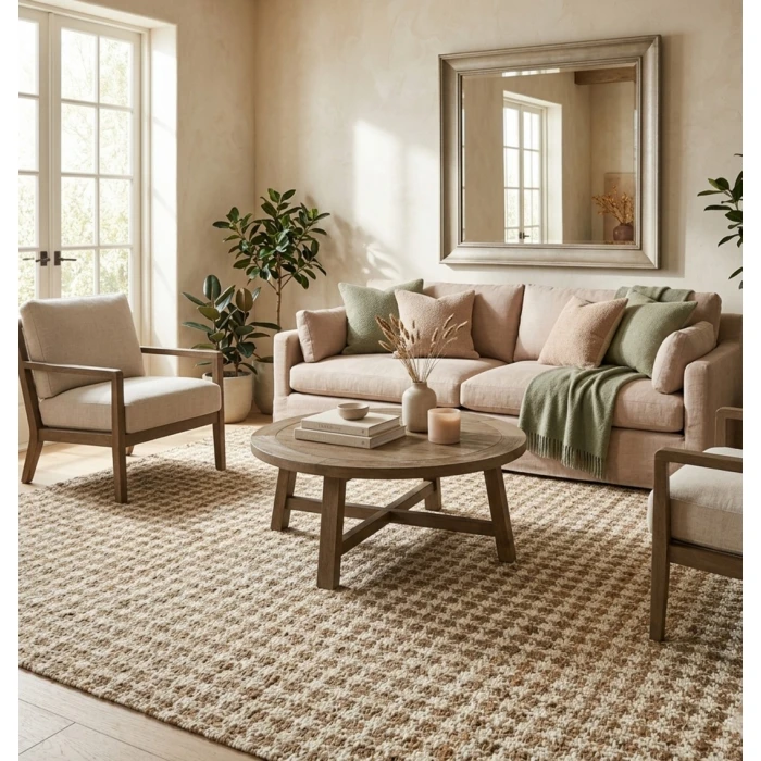 Rugs Town Tan Glorieta 10ft. x 14ft. Rect. Rug