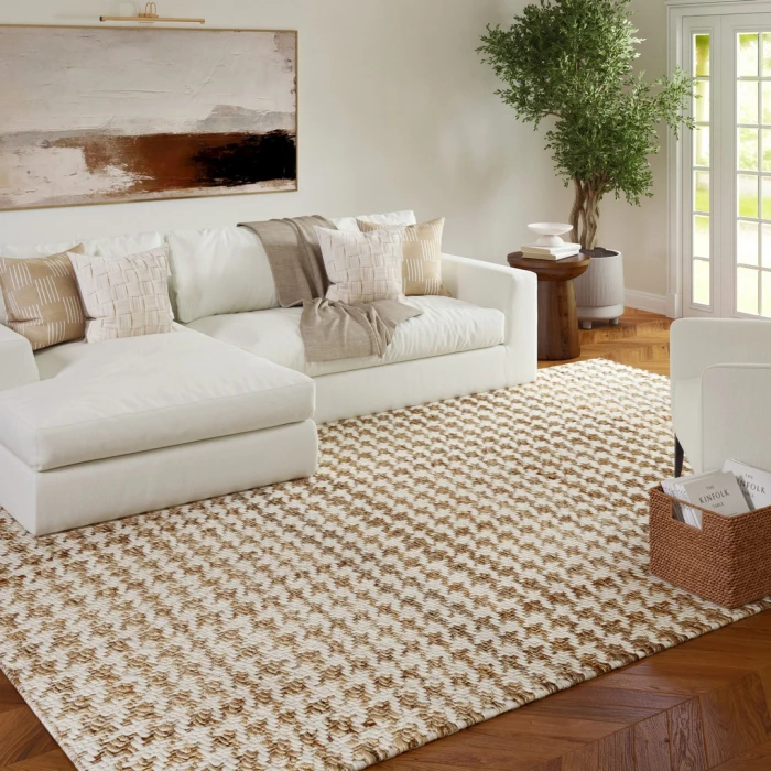 Rugs Town Tan Glorieta 10ft. x 14ft. Rect. Rug