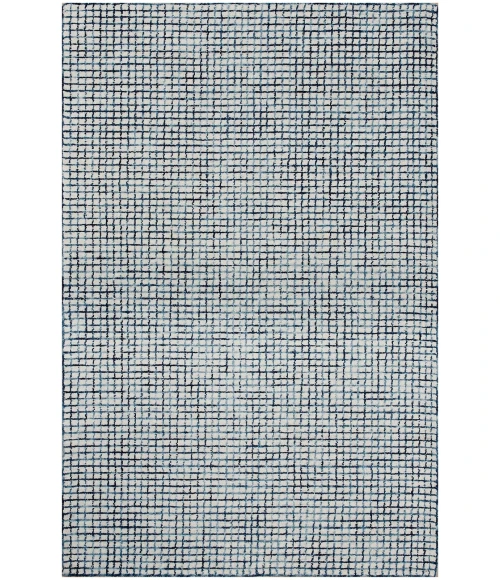 LR Home Criss Cross Navy/Ivory 81295 5 ft. X 7 ft. 9 in. Rect. Rug