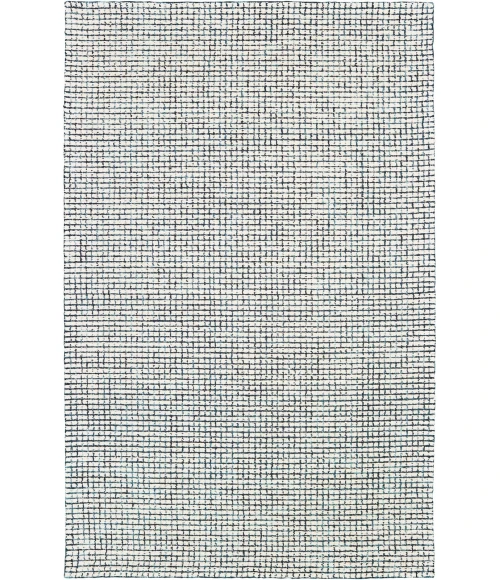 LR Home Criss Cross Navy/Ivory 81295 7 ft. 9 in. X 9 ft. 9 in. Rect. Rug