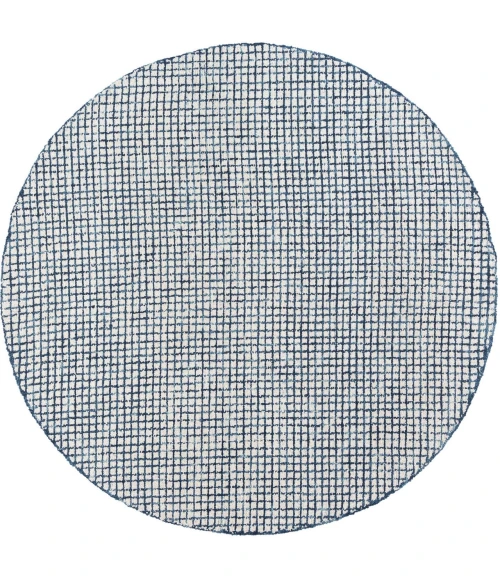 LR Home Criss Cross Blue CRISS 6ft. Round Rug