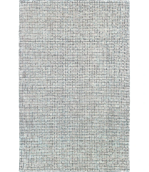 LR Home Criss Cross Blue CRISS 4ft. x 6ft. Rectangle Rug