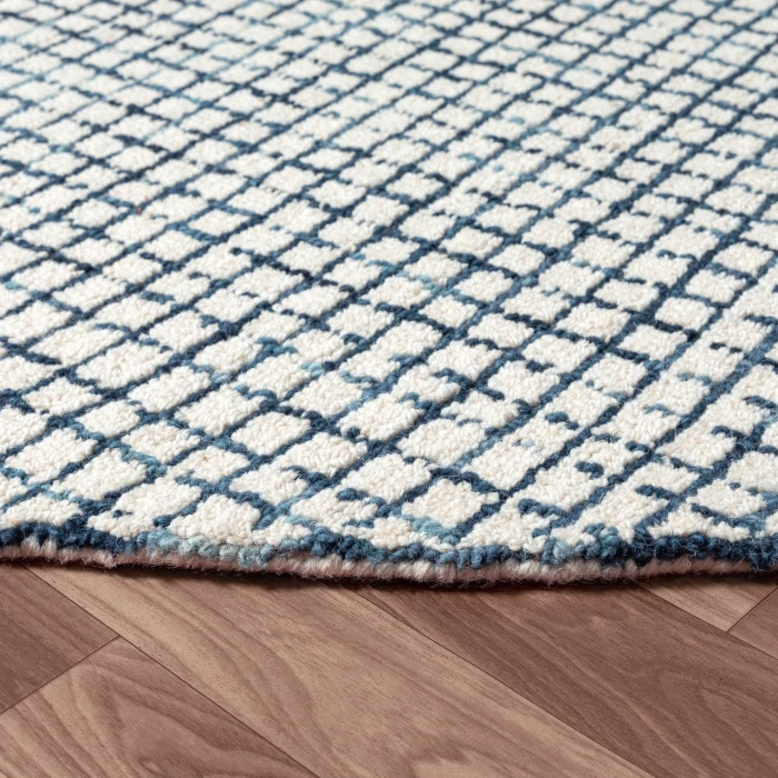 Rugs Town Cross Blue CRISS 8ft. Round Rug