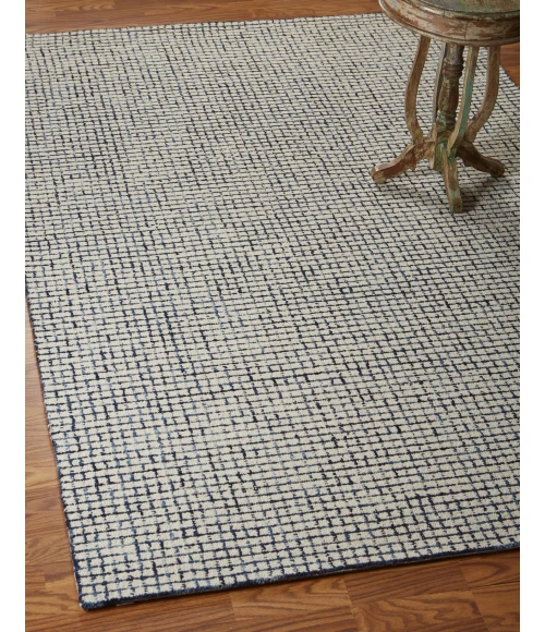 LR Home Criss Cross Blue CRISS 4ft. x 6ft. Rectangle Rug