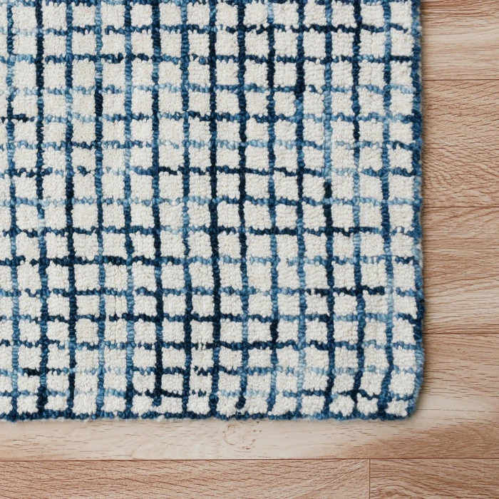 Rugs Town Cross Navy/Ivory 81295 10 ft. X 14 ft. Rect. Rug