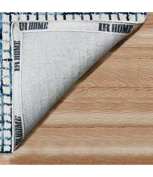 LR Home Criss Cross Navy/Ivory 81295 5 ft. X 7 ft. 9 in. Rect. Rug