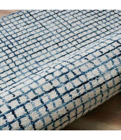 LR Home Criss Cross Navy/Ivory 81295 5 ft. X 7 ft. 9 in. Rect. Rug