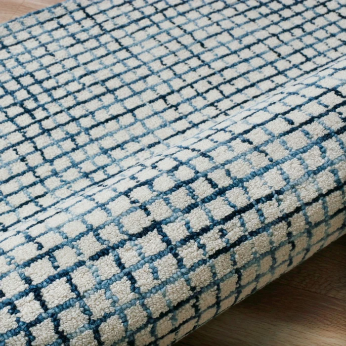 Rugs Town Cross Navy/Ivory 81295 10 ft. X 14 ft. Rect. Rug