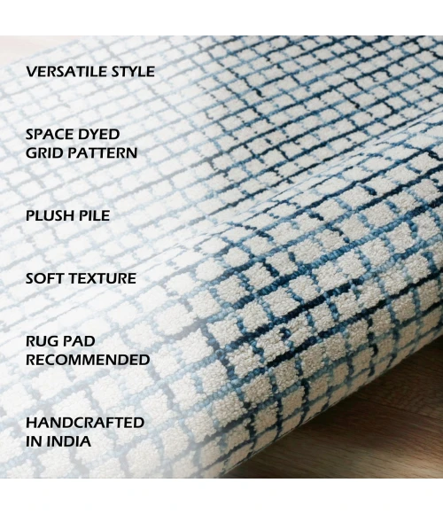 LR Home Criss Cross Blue CRISS 6ft. Round Rug