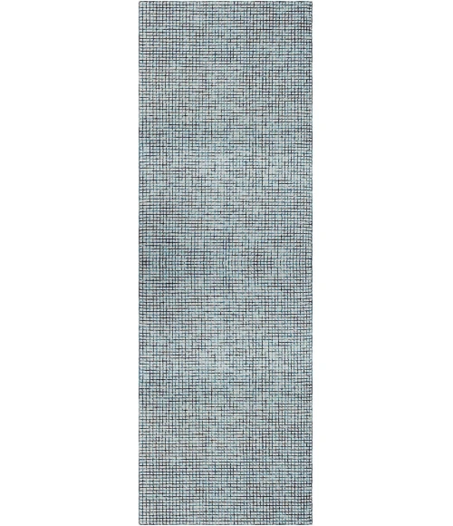 LR Home Criss Cross Navy/Ivory 81295 2 ft. 6 in. X 8 ft. Rect. Rug