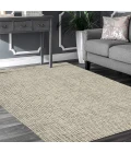 LR Home Criss Cross Gray CRISS 4ft. x 6ft. Rectangle Rug