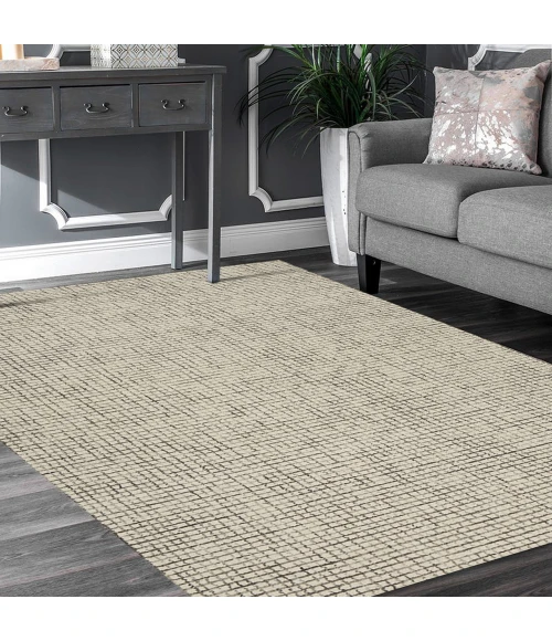 LR Home Criss Cross Gray CRISS 4ft. x 6ft. Rectangle Rug