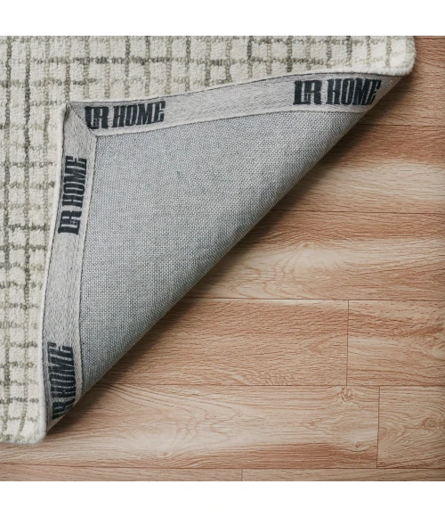 LR Home Criss Cross Gray CRISS 4ft. x 6ft. Rectangle Rug