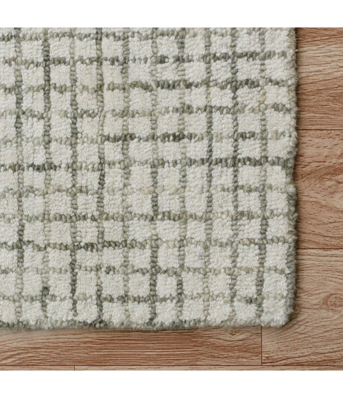 LR Home Criss Cross Gray/Ivory 81296 5 ft. X 7 ft. 9 in. Rect. Rug