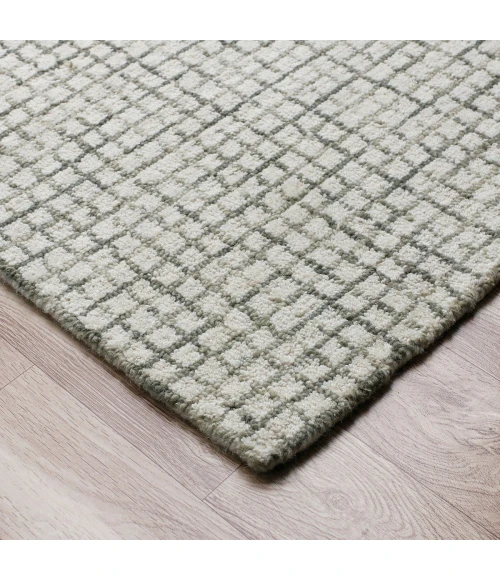 LR Home Criss Cross Gray/Ivory 81296 5 ft. X 7 ft. 9 in. Rect. Rug