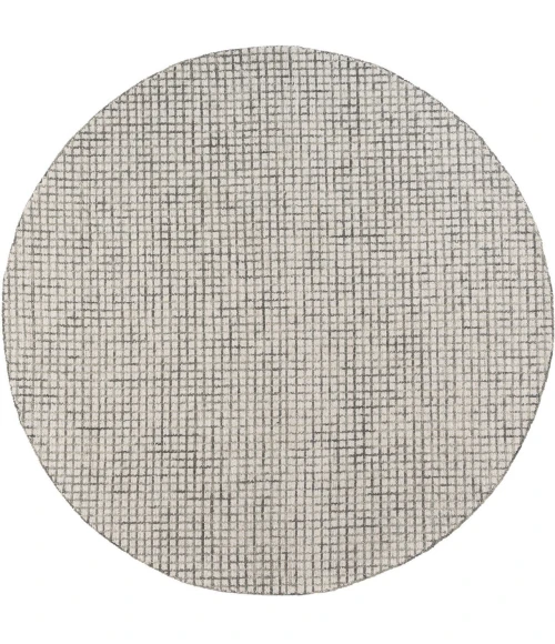 LR Home Criss Cross Gray CRISS 6ft. Round Rug