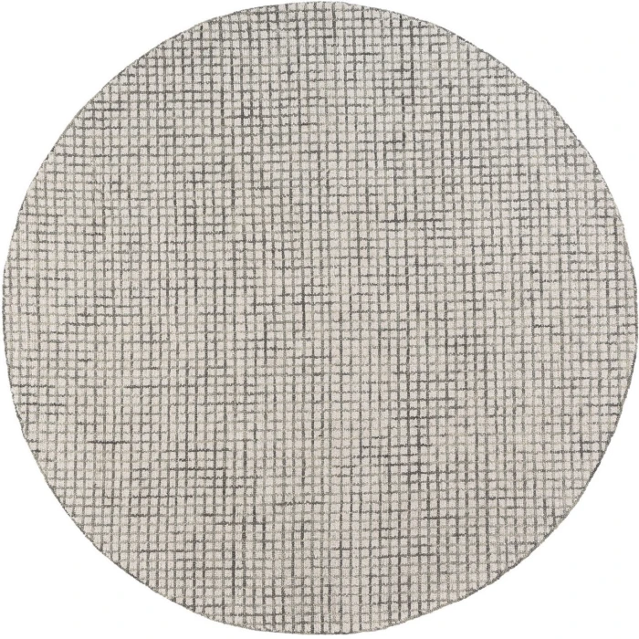 Rugs Town Cross Gray CRISS 8ft. Round Rug