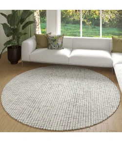 LR Home Criss Cross Gray CRISS 6ft. Round Rug