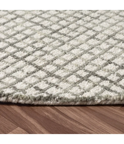 LR Home Criss Cross Gray CRISS 6ft. Round Rug