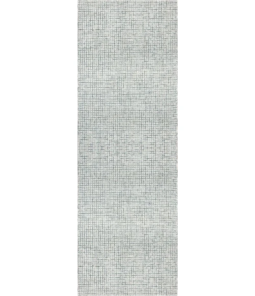 LR Home Criss Cross Gray/Ivory 81296 2 ft. 6 in. X 8 ft. Rect. Rug