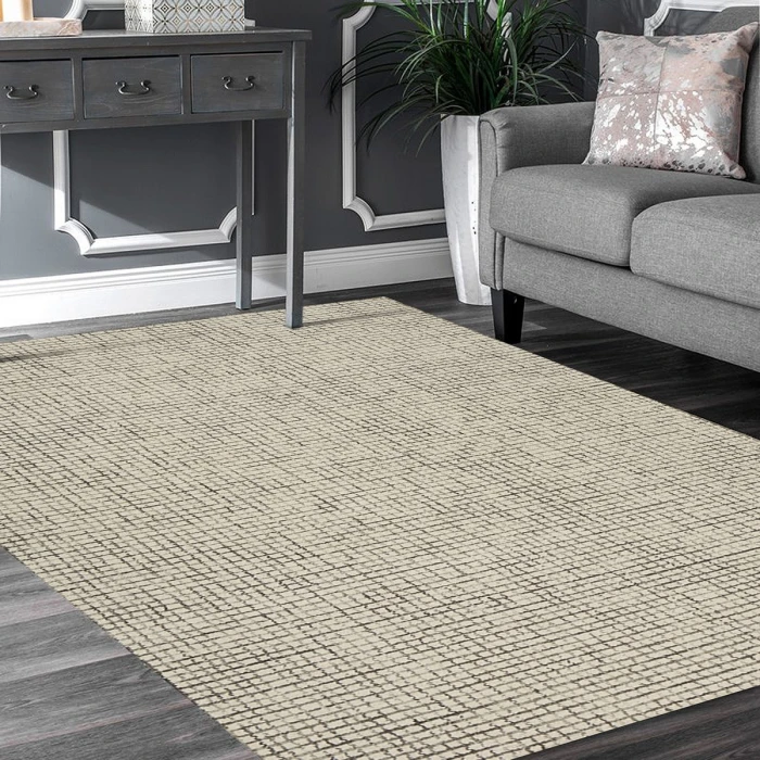 Rugs Town Cross Gray/Ivory 81296 2 ft. 6 in. X 8 ft. Rect. Rug