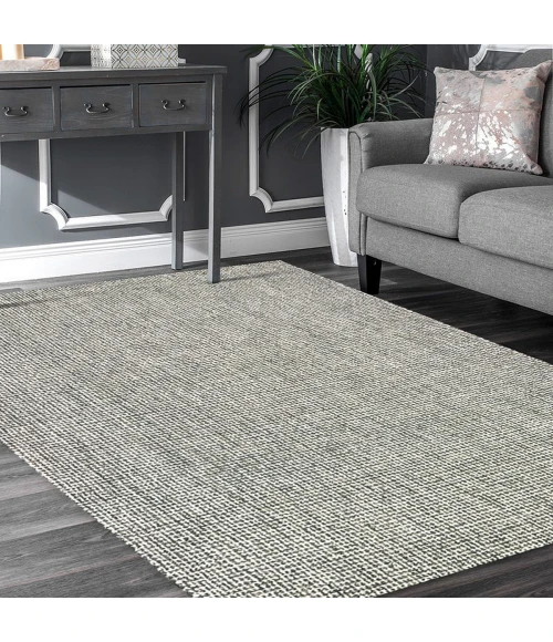 LR Home Criss Cross Gray 81297 5 ft. X 7 ft. 9 in. Rect. Rug