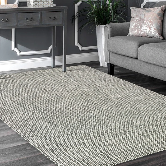 Rugs Town Cross Gray 81297 2 ft. 6 in. X 8 ft. Rect. Rug