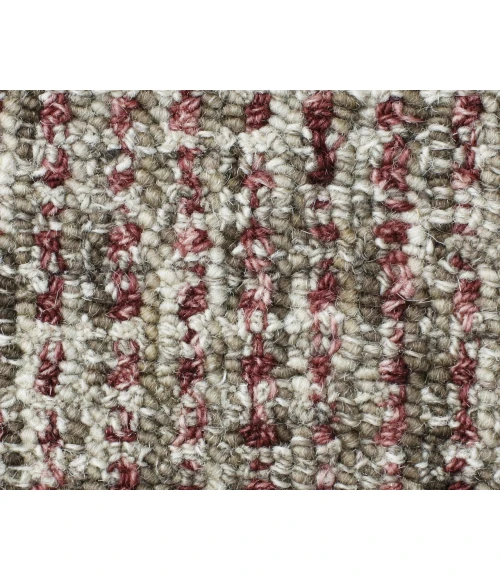 LR Home CRISS CROSS 81300 Brown/ Red 9' X 12' Rect. Rug