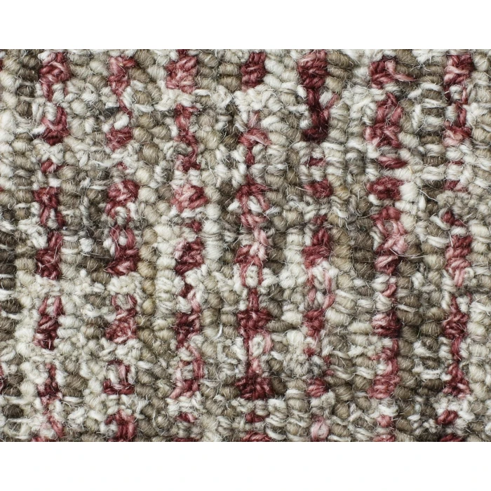 LR Home CRISS CROSS 81300 Brown/ Red 9' X 12' Rect. Rug