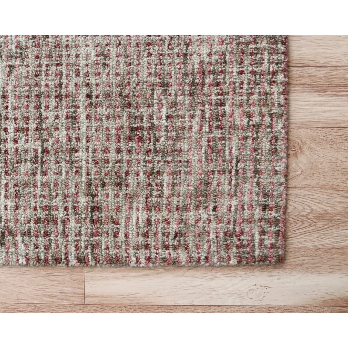 LR Home CRISS CROSS 81300 Brown/ Red 9' X 12' Rect. Rug