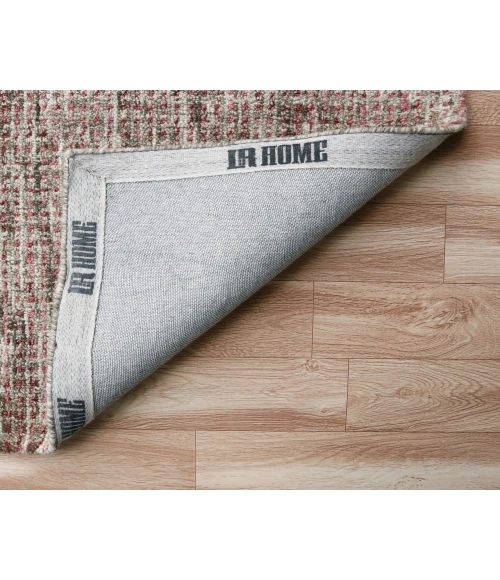 LR Home CRISS CROSS 81300 Brown/ Red 9' X 12' Rect. Rug