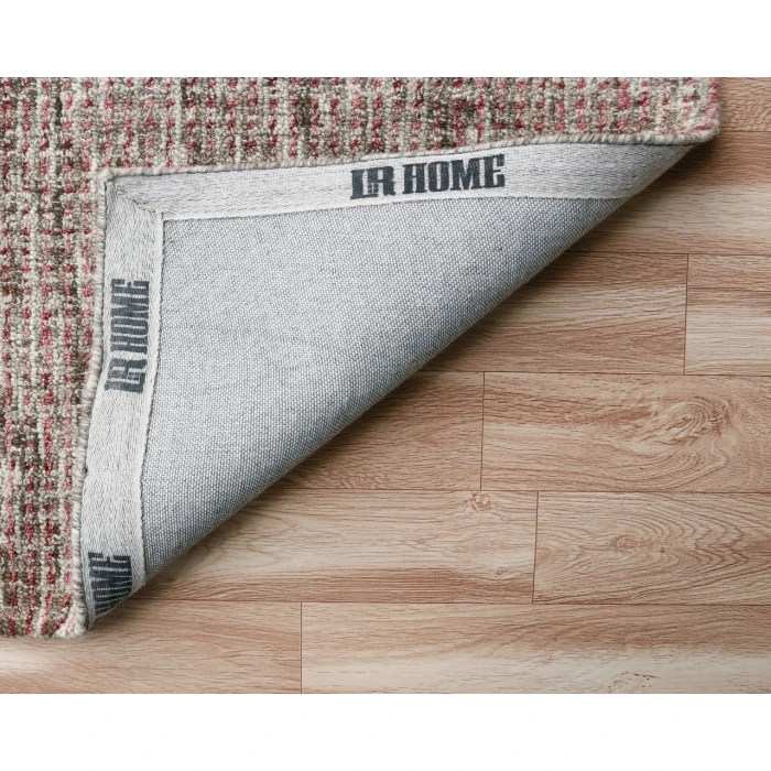 LR Home CRISS CROSS 81300 Brown/ Red 9' X 12' Rect. Rug