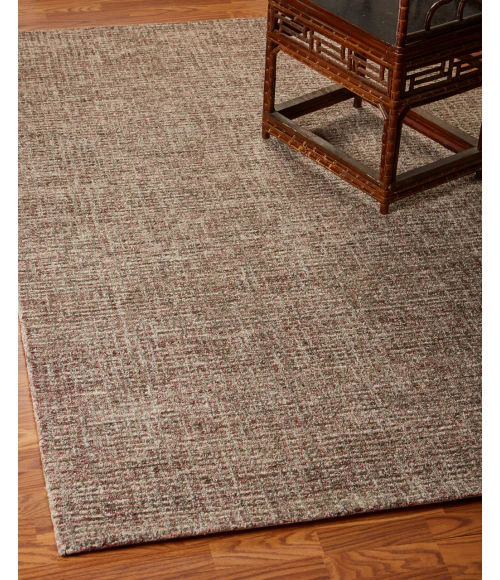 LR Home CRISS CROSS 81300 Brown/ Red 9' X 12' Rect. Rug