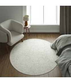 LR Home Criss Cross Brown CRISS 8ft. Round Rug