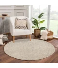 LR Home Criss Cross Brown CRISS 6ft. Round Rug