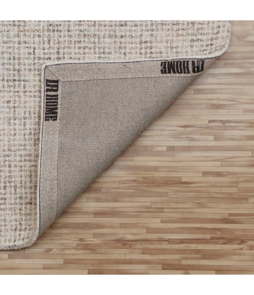 LR Home Criss Cross Rust/Beige 82200 7 ft. 9 in. X 9 ft. 9 in. Rect. Rug