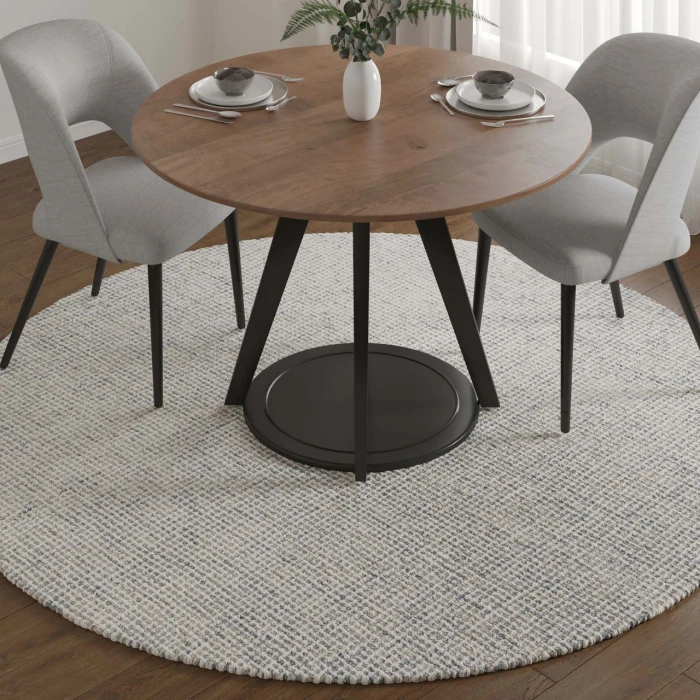 Rugs Town Cross Blue CRISS 6ft. Round Rug