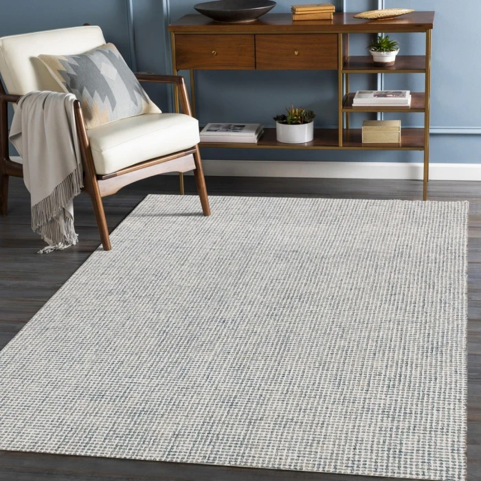 LR Home Criss Cross Blue Malibu 6ft. x 9ft. Rect. Rug